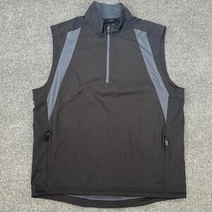 Adidas Men’s Climaproof 1/4 Zip Golf Vest Windproof Mock Neck Sports Pullover L